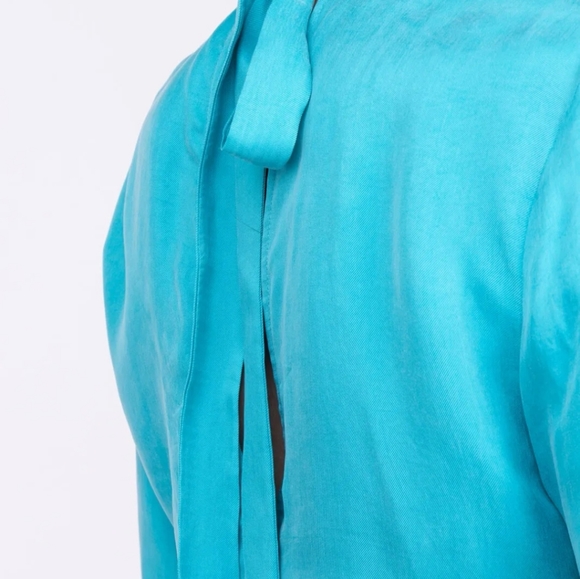 Sandro V neck bow tie blouse - Picture 5 of 7